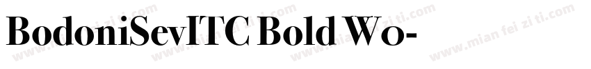 BodoniSevITC Bold W0字体转换